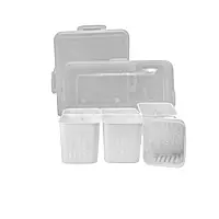 6 Grid Fridge Storage Container with Lock Lid