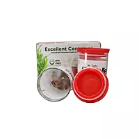 900 ML 2 Pcs Unbreakable Tranparent Container Set Dabba