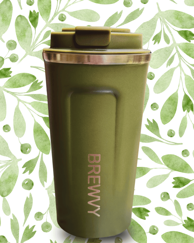 Pistachio - Insulated on the  go mug | temperature display | Spill proof |510 mL