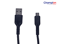 Champion Fishnet Type C/Black 2.4Amp (1Mtr) Data Cable - Series C Champion Fishnet Type C/Black 2.4Amp (1Mtr) Data Cable - Series C