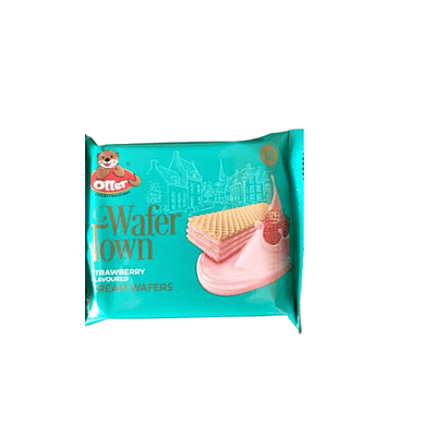 OTTER WAFER TOWN STRAWBERRY 24PC