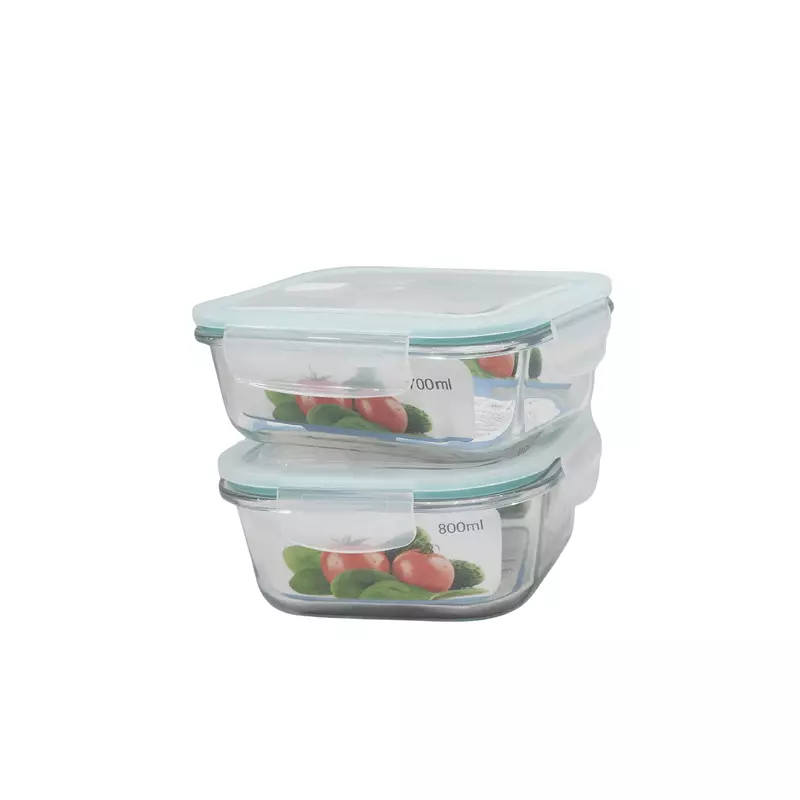 800ml Borosilicate Glass Lock & Lock Rectangle Oven Safe Glass Container