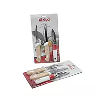 3 Pcs Premium Stainless Steel Knife And Peeler Set