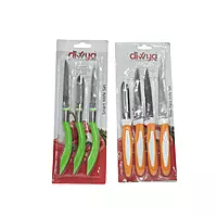 3 Pcs Stainless Steel Knife And Peeler Set