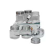 240ml Round Glass Jar with Steel Cap Set of 6