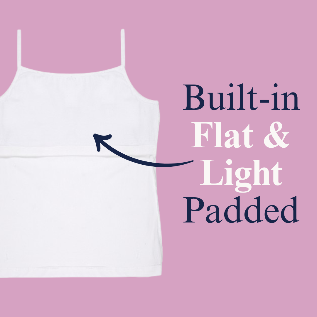 Padded Tank Top For Teens | Flat Padding Covers Nipple Buds | Perfect To Wear Under School Uniform black (pack of 2) Padded Tank Top For Teens | Flat Padding Covers Nipple Buds | Perfect To Wear Under School Uniform black (pack of 2)