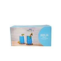 YERA PRIMA BERLIN AQUA Glass Tumblers (Set of 6 Pcs)