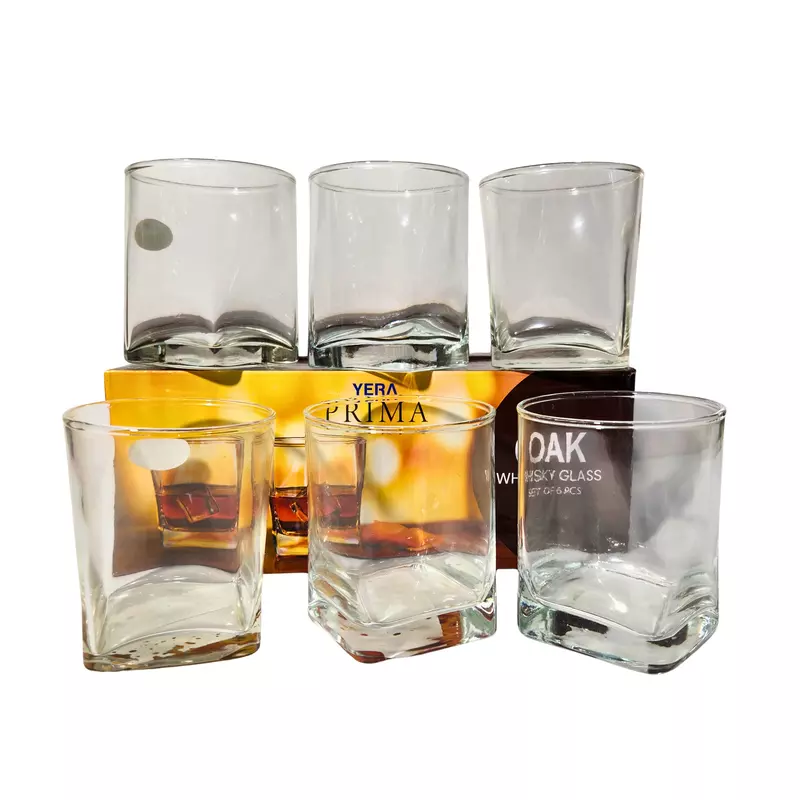 ERA PRIMA OAK Curved/Wavy Base Tumblers (Set of 6)