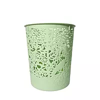 Plastic Waste Bin / Dustbin with Lace Cutout Design