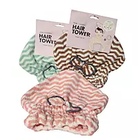 Hair Drying Cap with Button Loop Closure