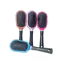 Paddle Brush Comb Set with Ball-Tipped Bristles