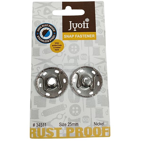 Jyoti Snap fastener- 25 mm