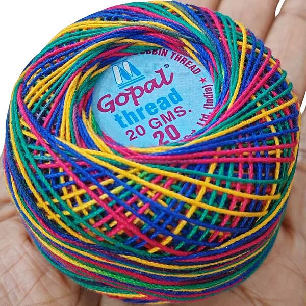 Gopal Mercer Cotton No.20- 512-Multi Gopal Mercer Cotton No.20- 512-Multi