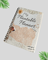 Seed paper plantable planner spiral bound eco notebook