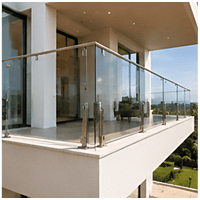 Semi-Frameless Glass Railing