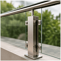 Semi-Frameless Glass Railing