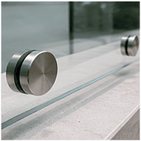 Button Fixed Glass Railing