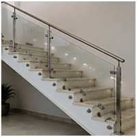 Glass Railing with Top Rail