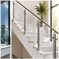 Stainless Steel Post Glass Railing