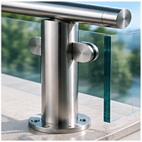 Stainless Steel Post Glass Railing