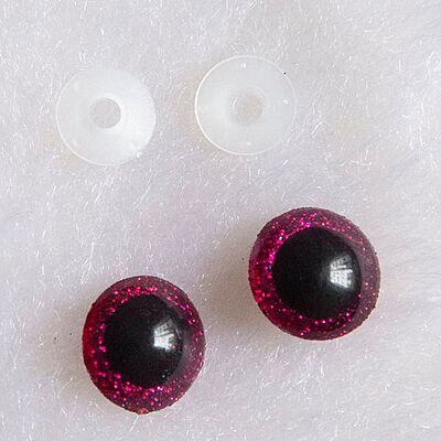 Safety Eyes Glitter- Pink Safety Eyes Glitter- Pink