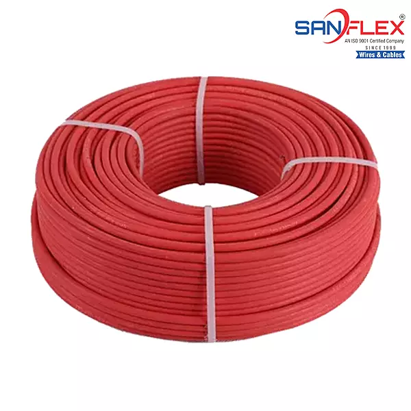 16mm² Solar DC Cable (Red) Tinned Copper | 1.5kV PV Cable [Sanflex]