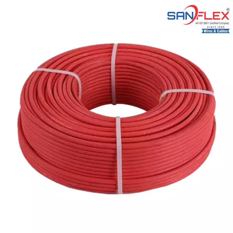 16mm² Solar DC Cable (Red) Tinned Copper | 1.5kV PV Cable [Sanflex]