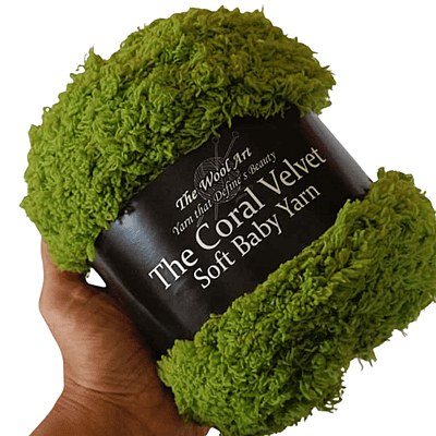 Coral Velvet Soft Baby Yarn 117 Fern Green Coral Velvet Soft Baby Yarn 117 Fern Green