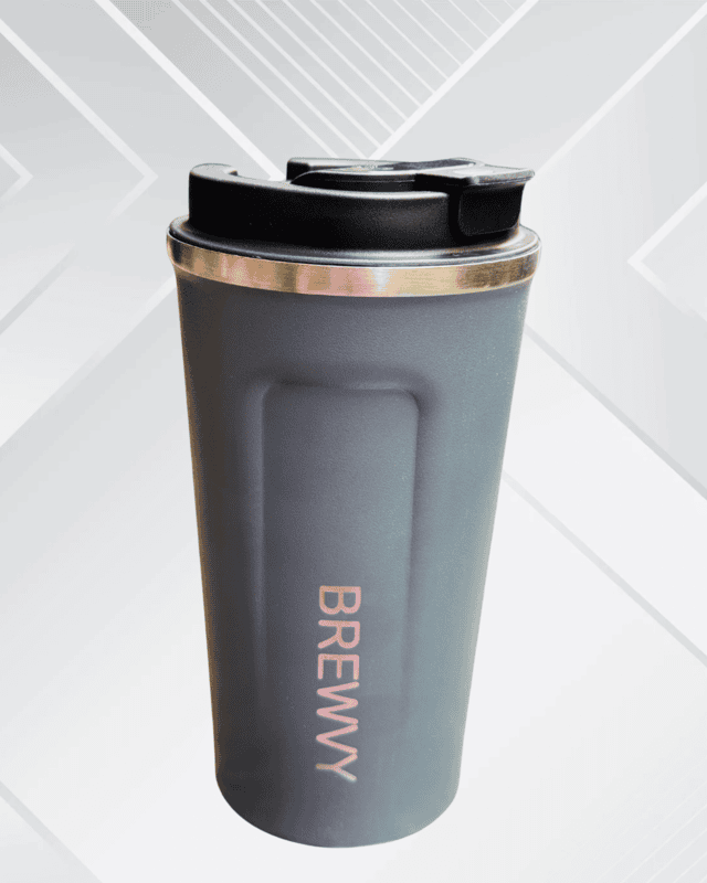Ash - Insulated on the  go mug | temperature display | Spill proof |510 mL