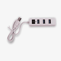 USB 2.0 High-Speed 480 Mbps 4 Port USB Hub With Switch