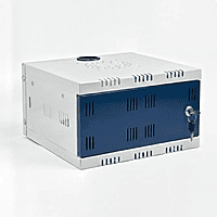 CCTV Foldable Wall Mount Rack ,Network/Server/DVR/NVR Storage Metal Cabinet with Lock & Glass Door