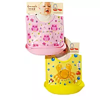 Silicone Baby Detachable Waterproof Apron Bibs