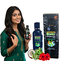 Growv Naturals Unisex Herbal Hair Oil 100ml (Pack of 4) | 100% Natural & Chemical-Free |