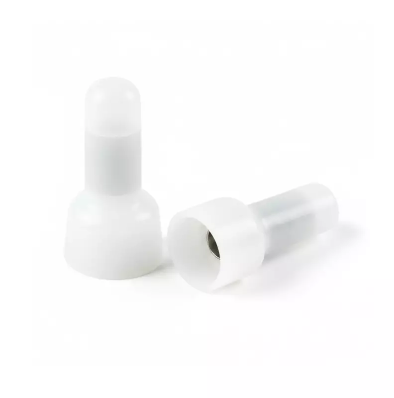Closed-End Cable Cap Crimp Connector (White)