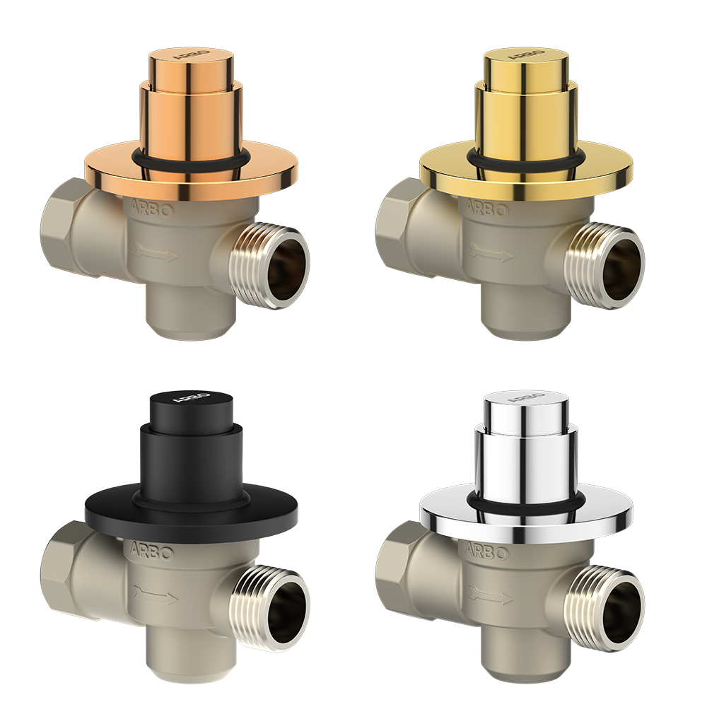 Round Forged Brass Metropole Flush Valve