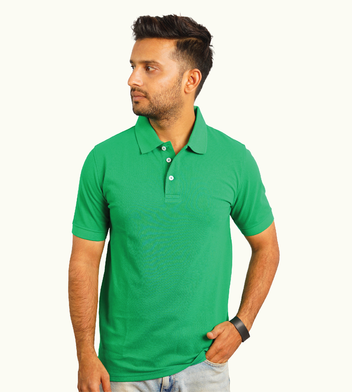 GREEN POLO T-SHIRT GREEN POLO T-SHIRT