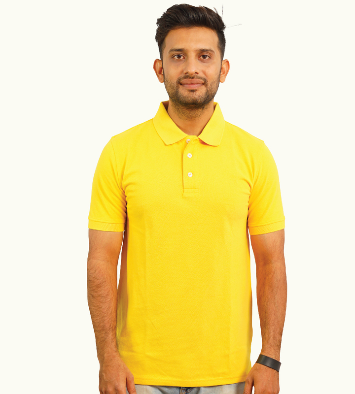 YELLOW POLO T-SHIRT YELLOW POLO T-SHIRT