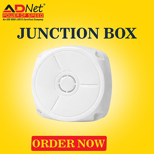 PVC Square Junction Box for CCTV Camera (4x4 / Dustproof)