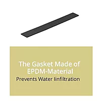 EPDM Rubber for Solar PV Mounting Short rails on Sheet Roofs (3 inch x 1 inch)