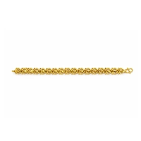 Impon Gold Plated Heart Link Bracelet for Women | Elegant Love Design Gold Finish Hand Chain | Stylish Daily Wear Jewelry