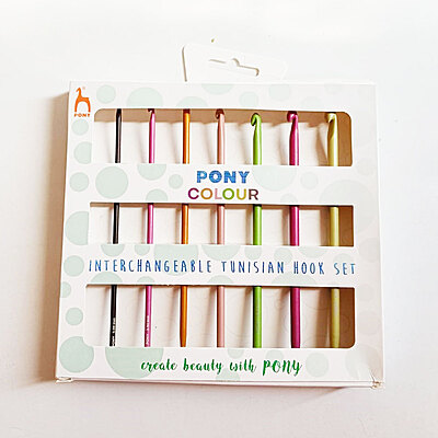 Pony Chroma Interchangeable Tunisian Crochet Hook Set Pony Chroma Interchangeable Tunisian Crochet Hook Set