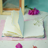 Moonrock Cover Handmade Deckle Edge Paper Notebooks