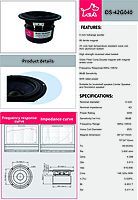 DS-42G040 4" MID BASS 4 Ohms Double magnet Hifi Driver ( 2 pcs ) DS-42G040 4" MID BASS 4 Ohms Double magnet Hifi Driver ( 2 pcs )