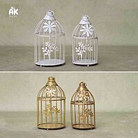 Metal Bird Cage Set