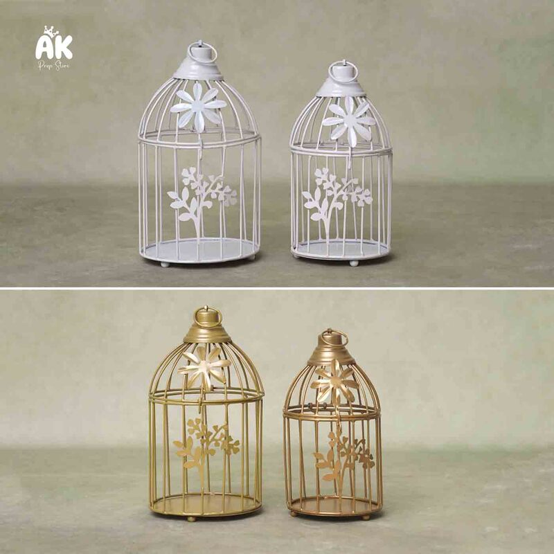 Metal Bird Cage Set