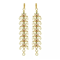 Gold Plated Adjustable Mattal for Women & Girls | Bridal Ear Chain Hair Jewelry