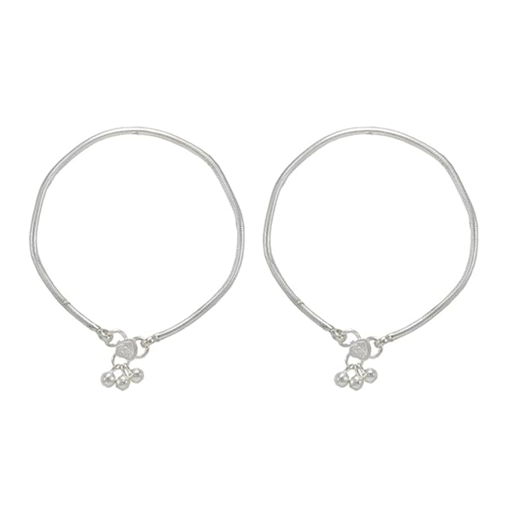 Sterling Silver Anklets (Kolusu/Payal) – Traditional Jewellery for Women, Girls & Babies