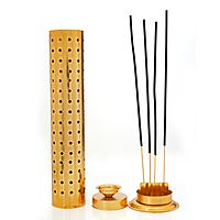 SS Gold Bamboo Agarbatti Stand SS Gold Bamboo Agarbatti Stand