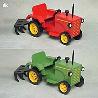 Tractor With Plough