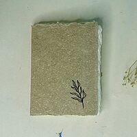 Tropical Flower Mini Deckle Edge Hanmade Paper Notebooks